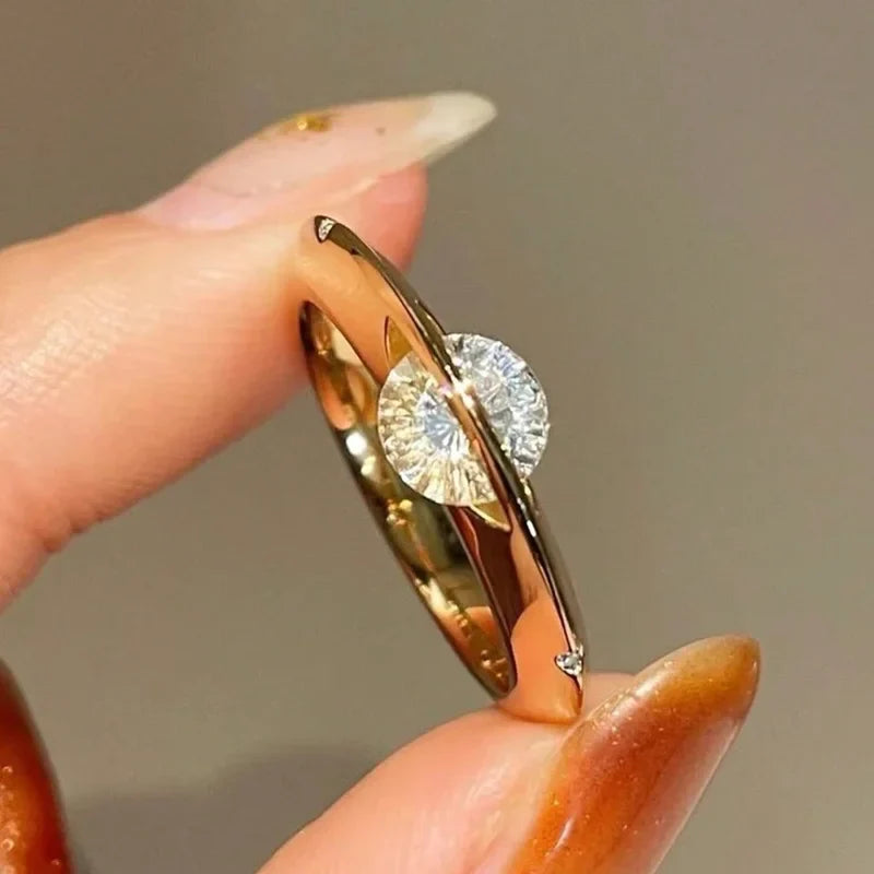 925 Sterling Silver Personalized Planet Around Advanced Zircon Ring For Women Wedding Party Daily High Quality Jewelry Gift