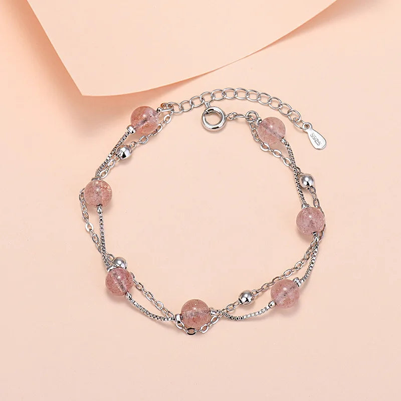 925 Sterling Silver Lucky Bead Charm Bracelets Woman Couple Chain Round Bangles Luxury Jewelry Accessories Wholesale