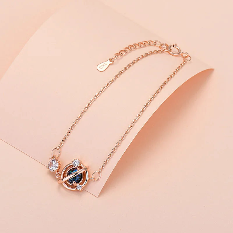 925 Sterling Silver Lucky Bead Charm Bracelets Woman Couple Chain Round Bangles Luxury Jewelry Accessories Wholesale