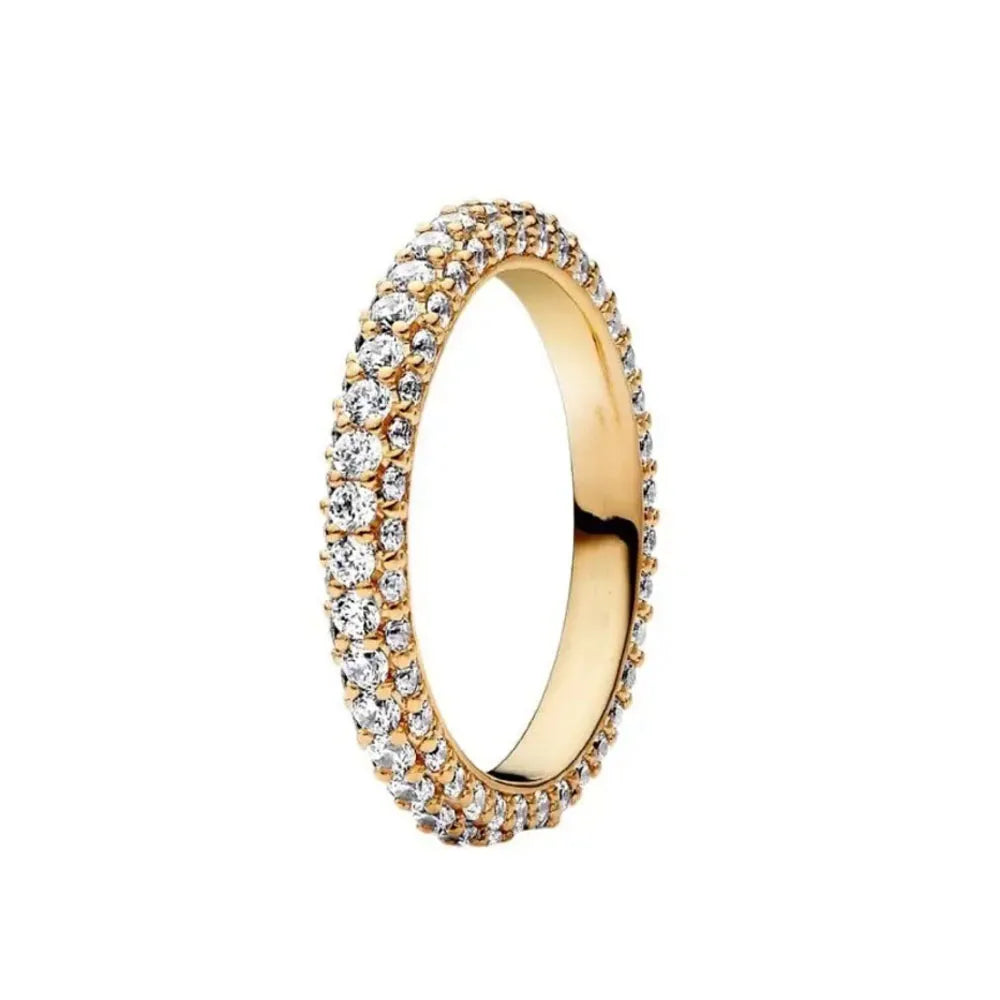 925 Silver Gold Color Heart Stone Rings Ring New Hot Selling Gold Color Rings Suitable For Any Occasion  DIY Birthday Gift