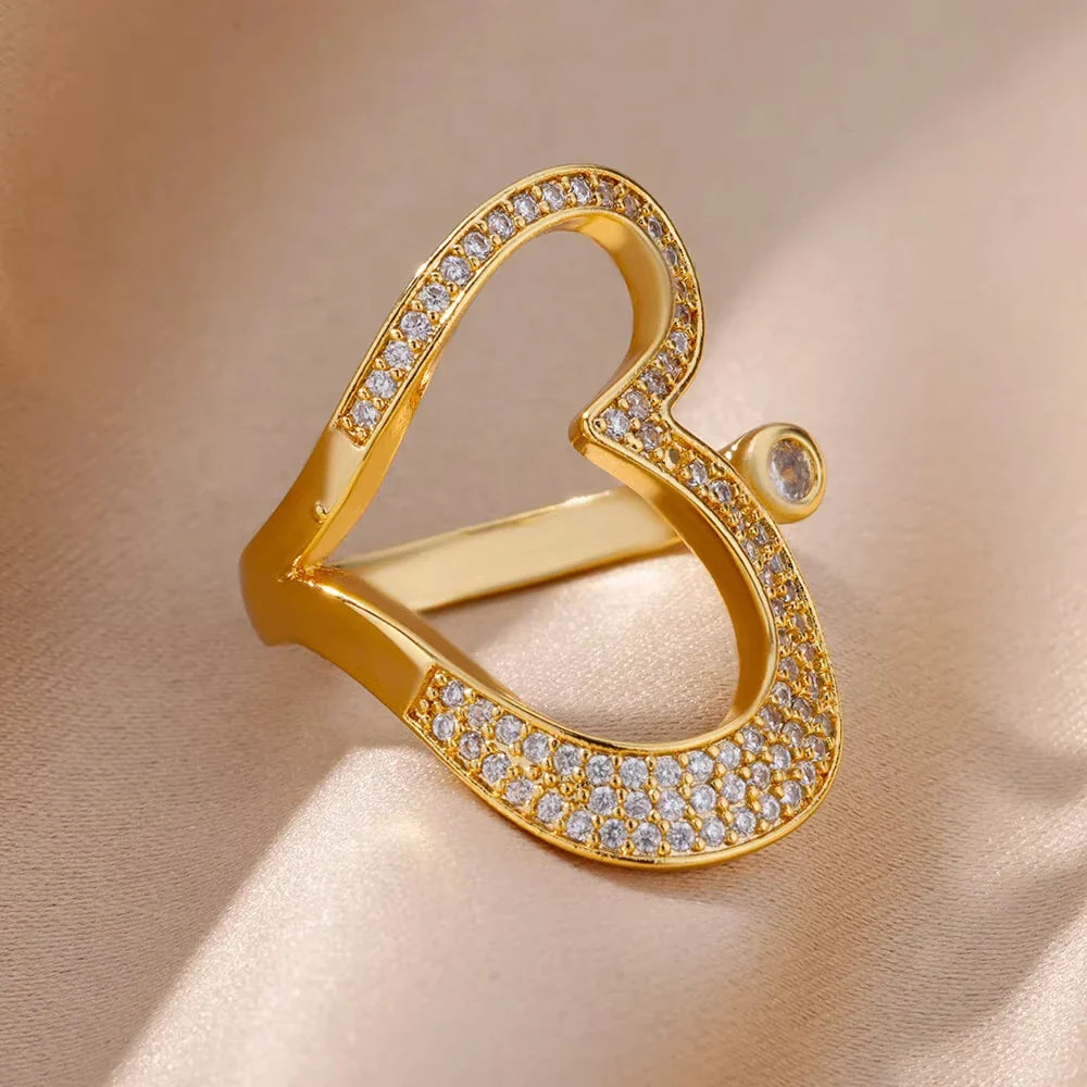 Anti-Stress Rotating Beads Rings for Women Men Gold Color Stainless Steel Double Smooth Beads Finger Ring Party Jewelry Gift