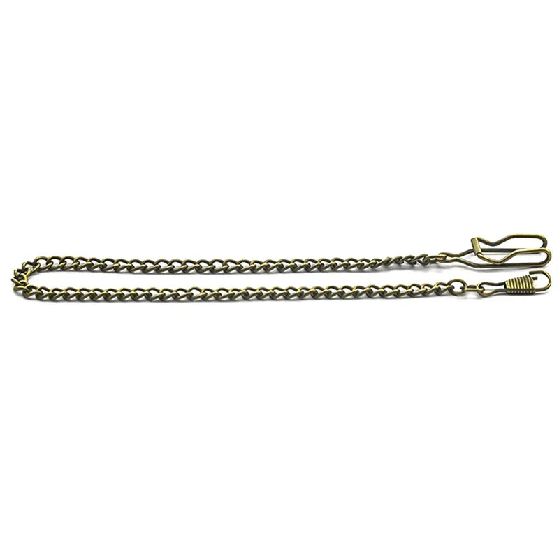 Vintage Bronze Steampunk Pocket Watch Waist Chain Replacement Chain Waist Chain