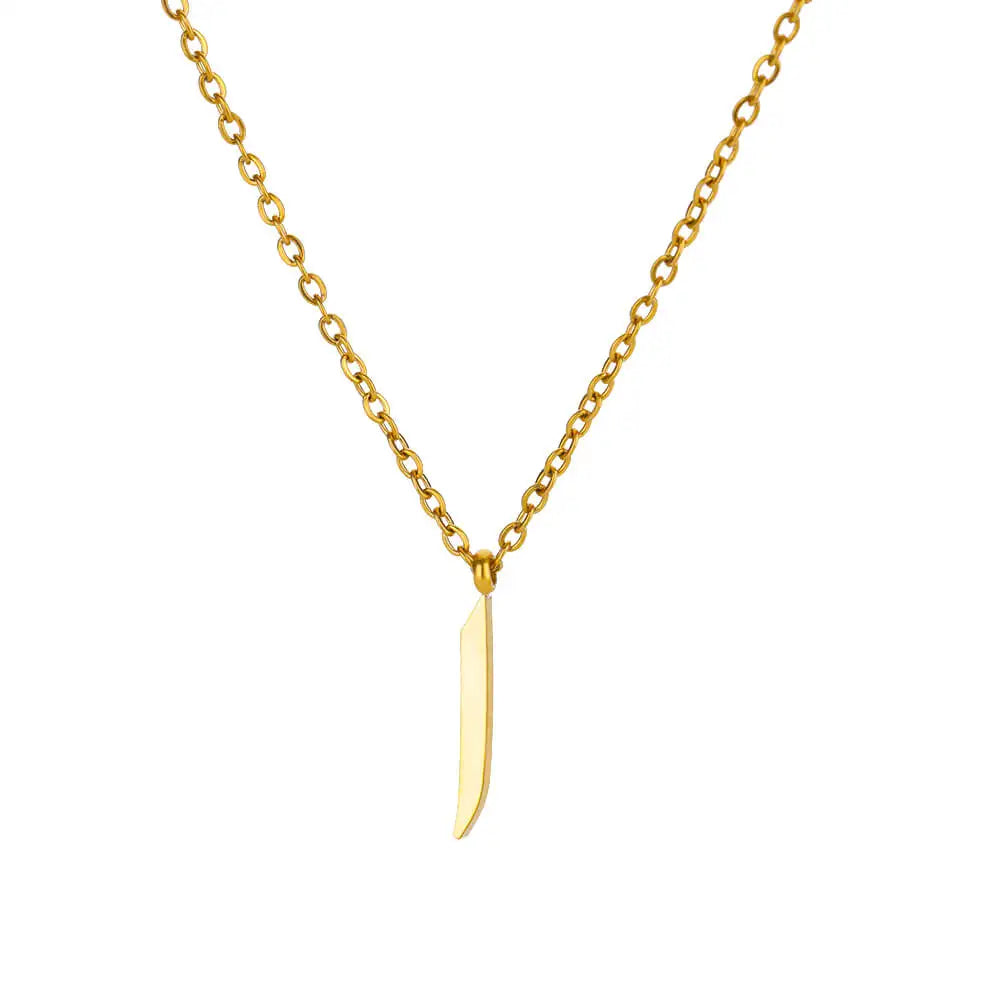 Arabic Letter Name Pendant Necklace For Women Stainless Steel Inital Chain Choker Collar Necklace 2024 Wedding Jewelry bijoux