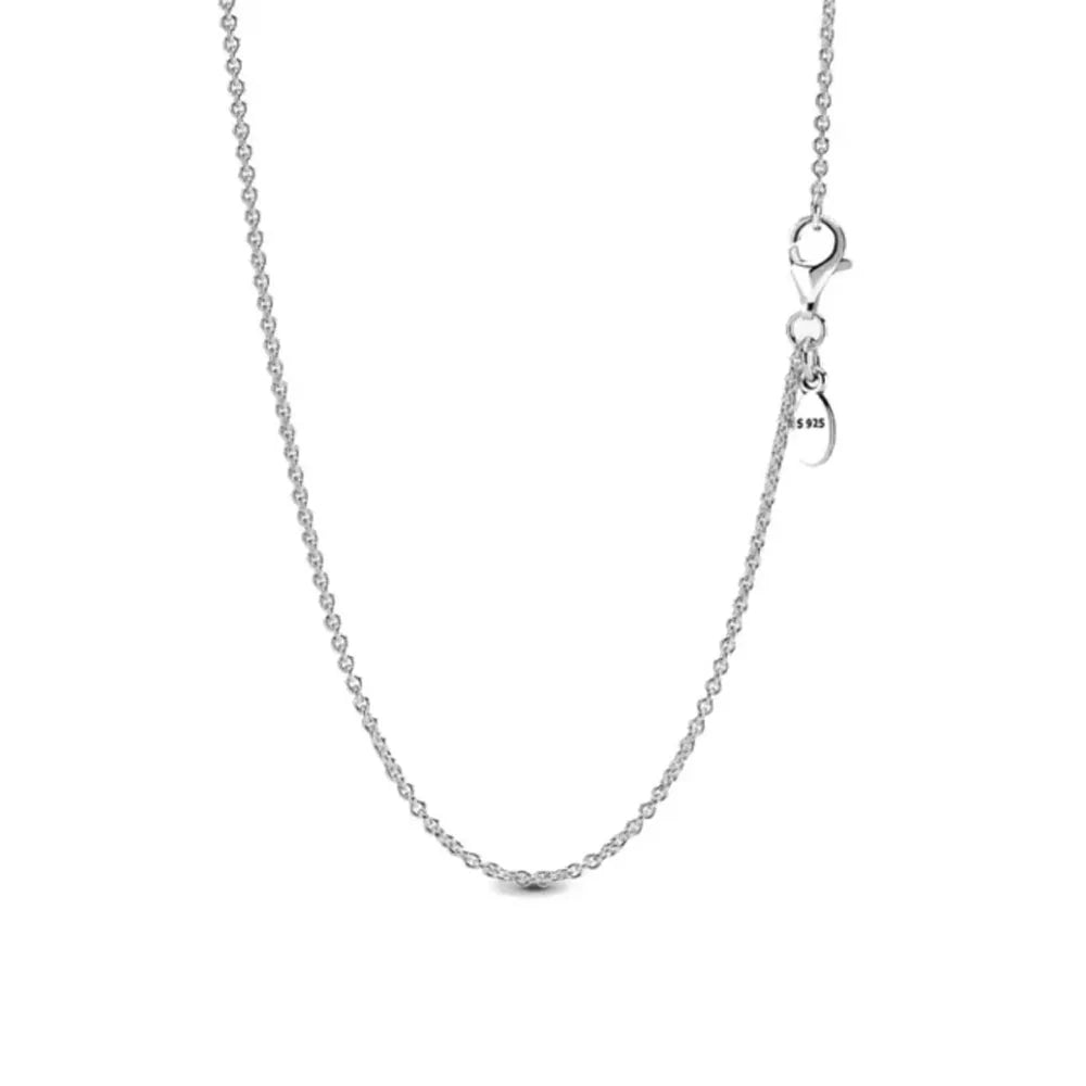 925 Sterling Silver Golden Moon Star Bow Necklace Fit Original Bracelet For Women DIY Fashion Jewelry Making