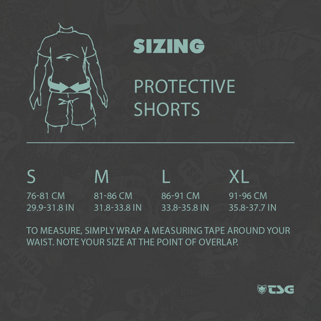 TSG - Protective Shorts - Crash Pant A - Black