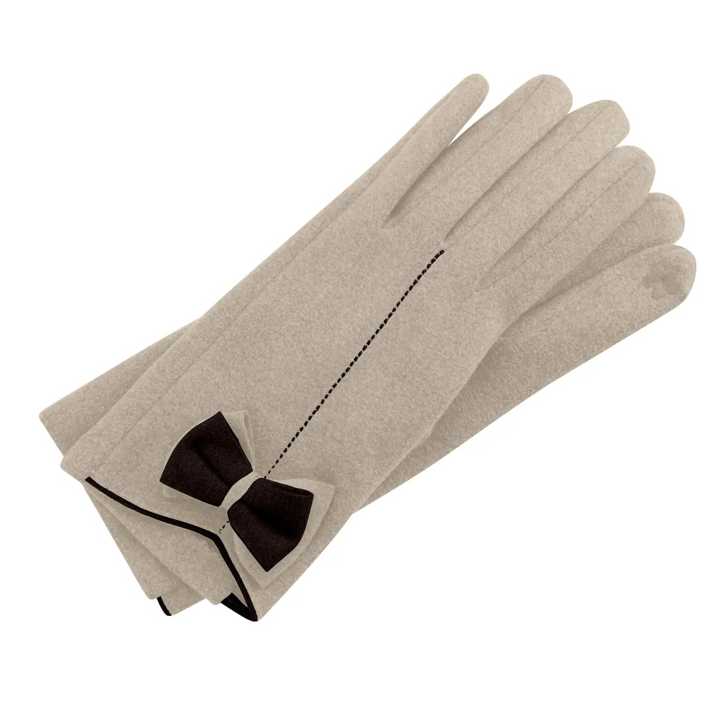 Two Tone with Bow Gloves