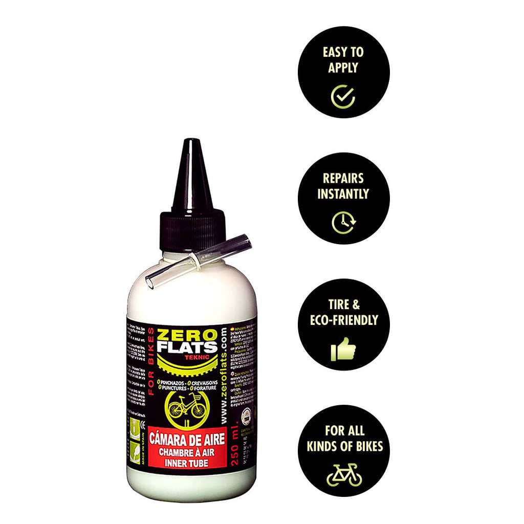 ZeroFlats Teknic Anti-puncture Sealant For Inner Tubes (250 ml)