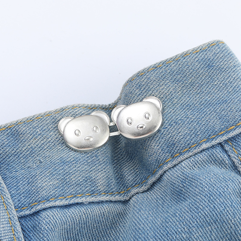 Bear head waist buckle-copper-alloy-1 pair