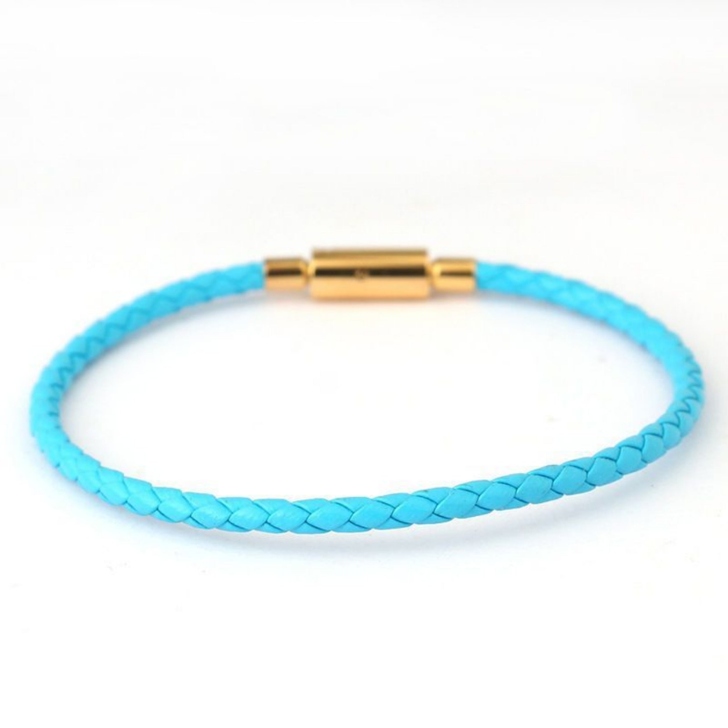 3.0mm Stainless Steel Leather Cord Bracelet With A Single Buckle And Wear-resistant Edging