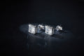 S925 Sterling Silver 6x8mm Emerald Cut Moissanite Stud Earrings  Octagon Solitaire With GRA Certificate Platinum Plated Jewelry Gift Box Set For Women & Men
