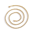 Euro-American Hip-hop Stainless Steel Necklace Twisted Chain Streetwear Titanium Steel Bracelet