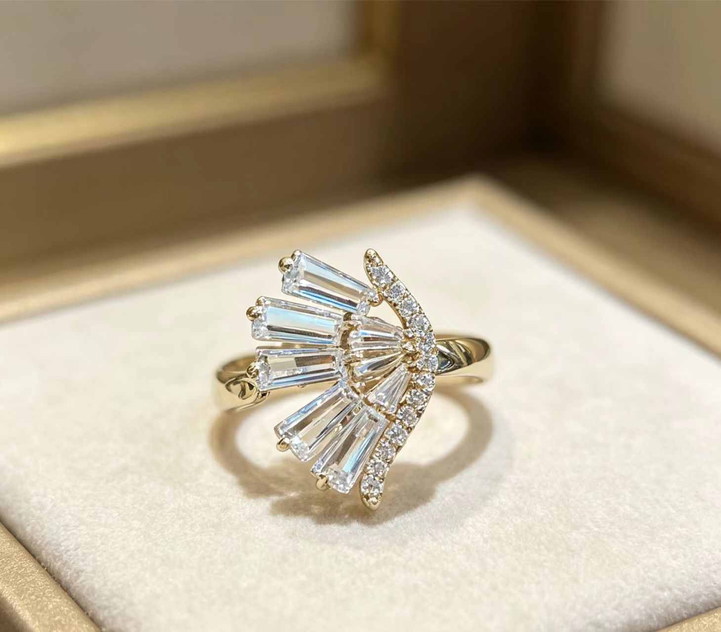 Personalized Zircon Womens Ring