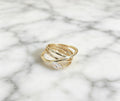 Womens Accessory Large Water-drop-shaped Sparkling Zircon Ring
