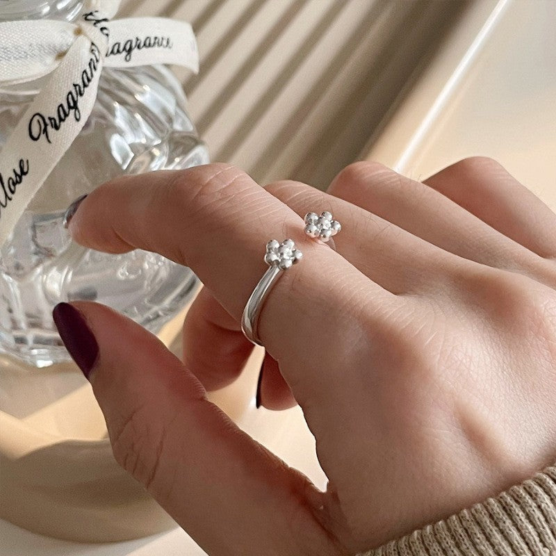 925 Sterling Silver Irregular Stackable Rings For Women, Minimalist INS Style Plain Band, Non-Tarnish Versatile Finger Jewelry For Daily Wear