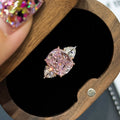 Dazzling Fire-Color Starry-Cut Zircon Elegant Minimalist Open-End Ring For Women