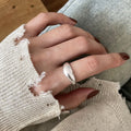Vintage S925 Silver Women Rings, Unique Design Light Luxury High-End Bands