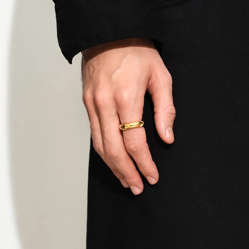 18k gold light luxury high-end ring
