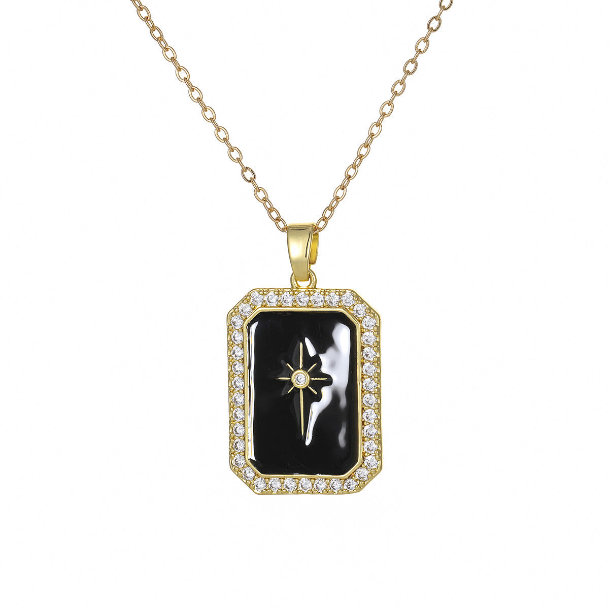 Creative Personalized Eight-Pointed Star Cross Necklace