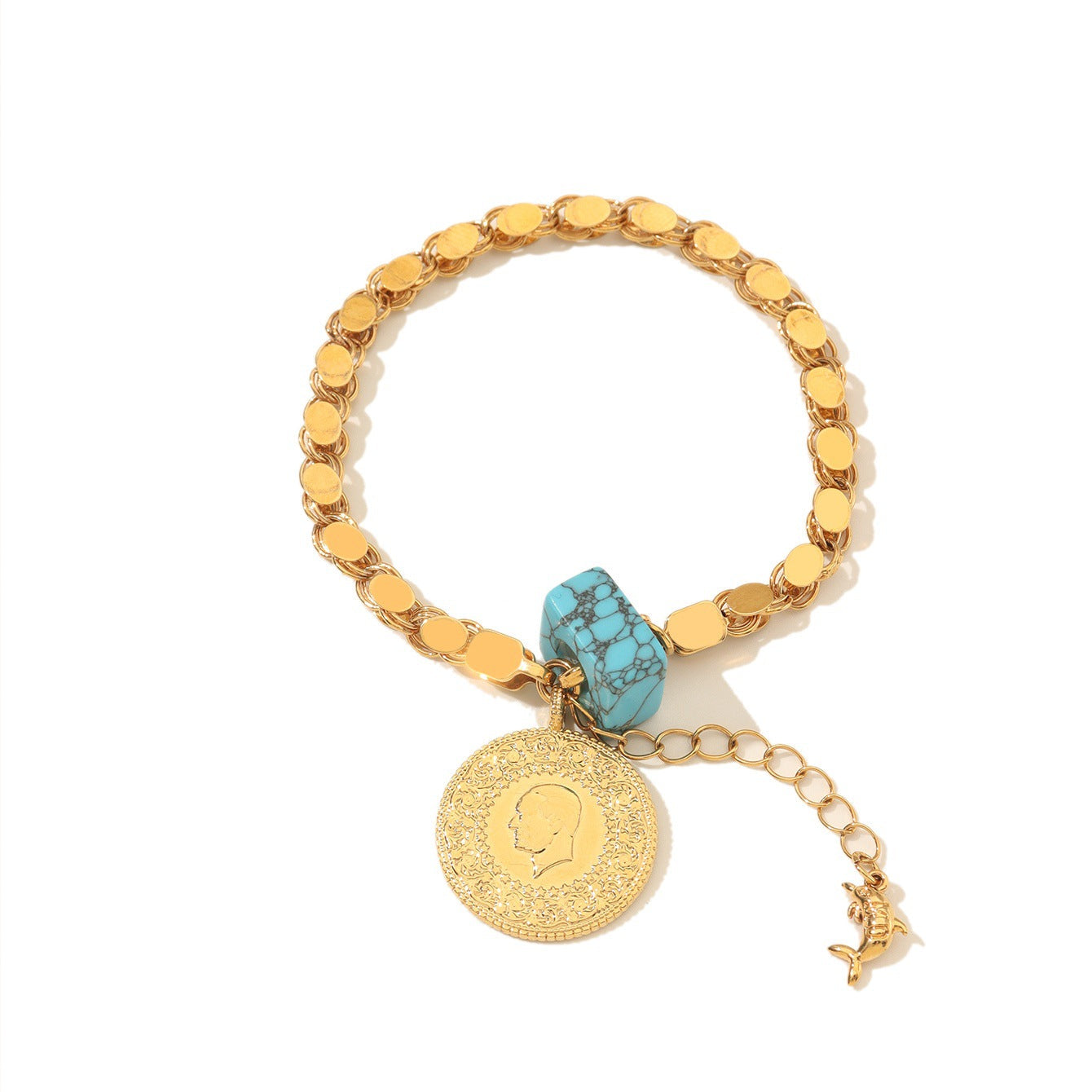 Bohemian Evil Eye Coin Bracelet