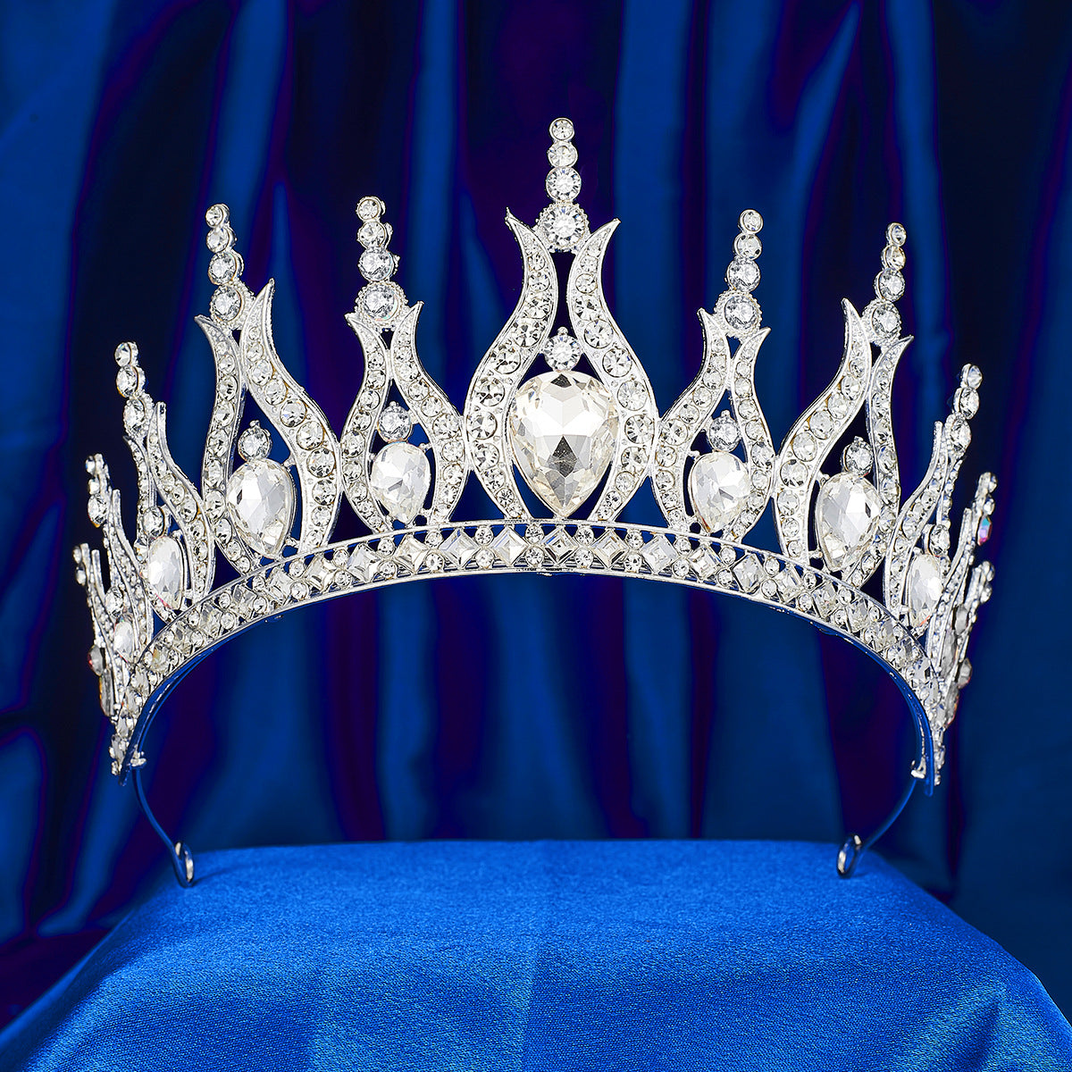 Brides Crystal Crown Party Ball Gown Headpiece