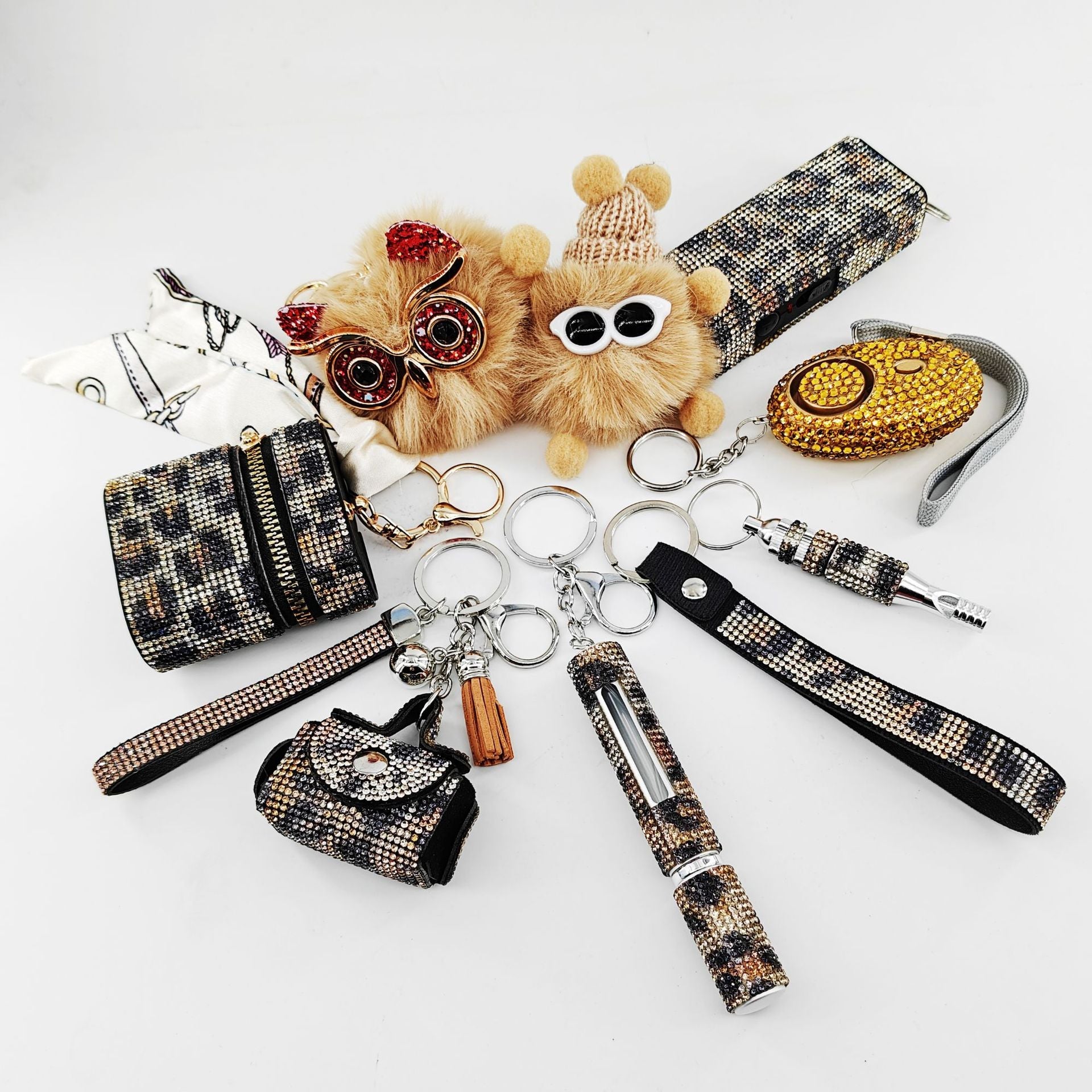 9-Piece Multi-Functional Keychain For Self-Defense
