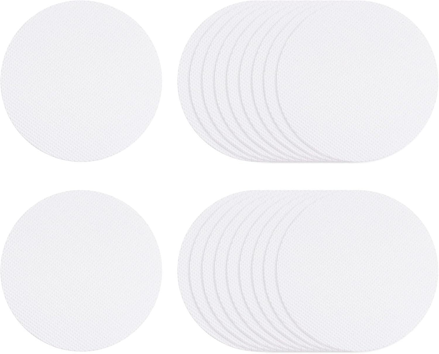 Bathroom round anti-slip sticker-gray-8cm-with black scraper-PEVA-12 pieces