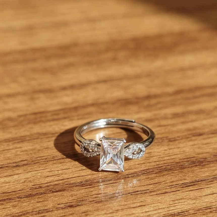 Affordable Luxury Sugar Cube Style Adjustable Ring