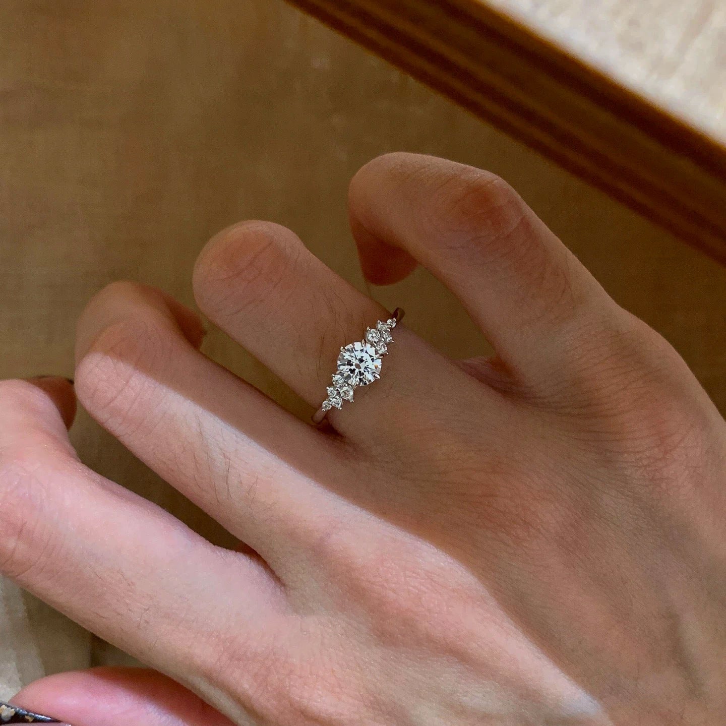 S925 Sterling Silver Berlin Love Letter Zircon Open Ring For Women, Luxury Shiny Zircon, Elegant & Versatile Commute Ring