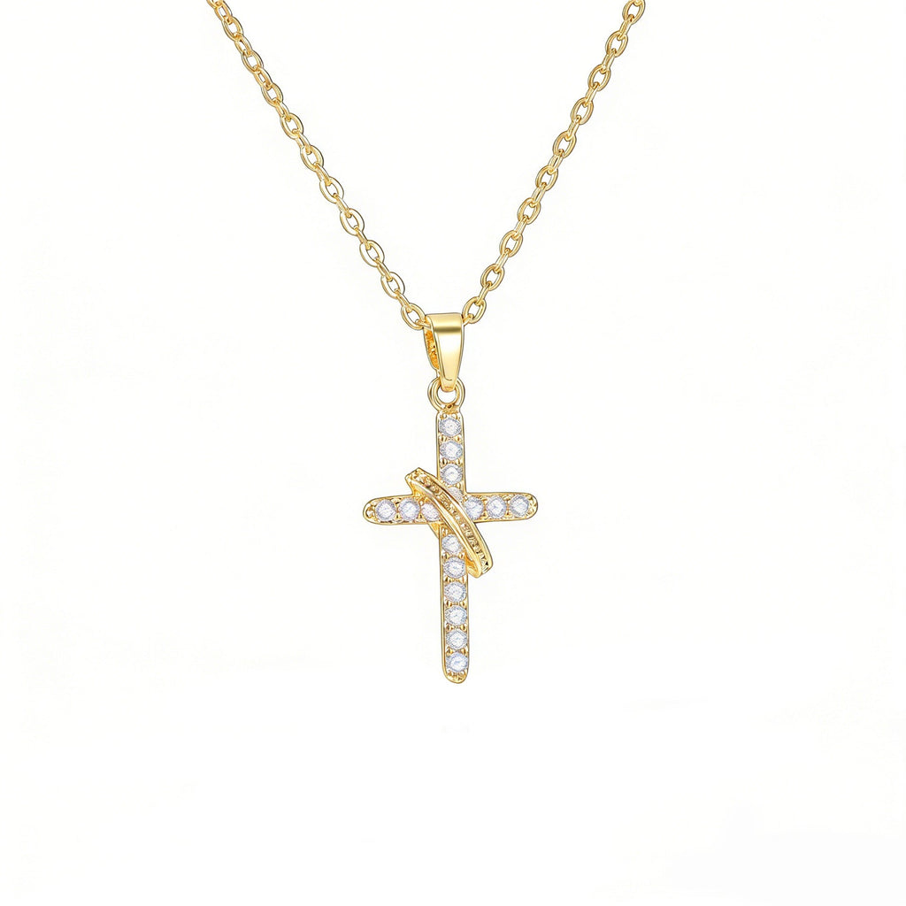 Simple Cross Pendant Necklace For Women