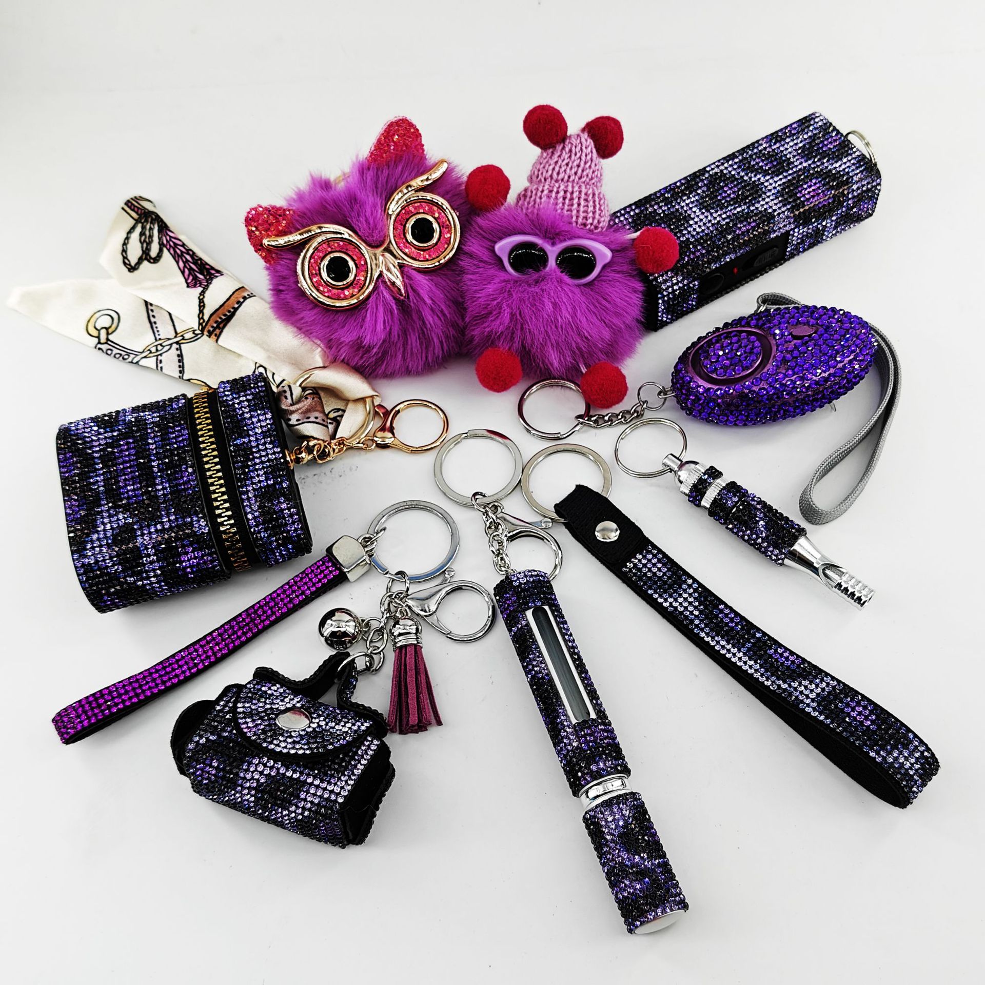 9-Piece Multi-Functional Keychain For Self-Defense