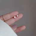 Niche Stylish Gold Plated Heart Studs Ins Hot Sale Everyday Wear Women Ear Jewelry