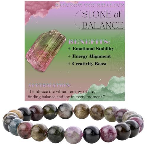 8mm Natural Stone Bead Bracelet White Turquoise
