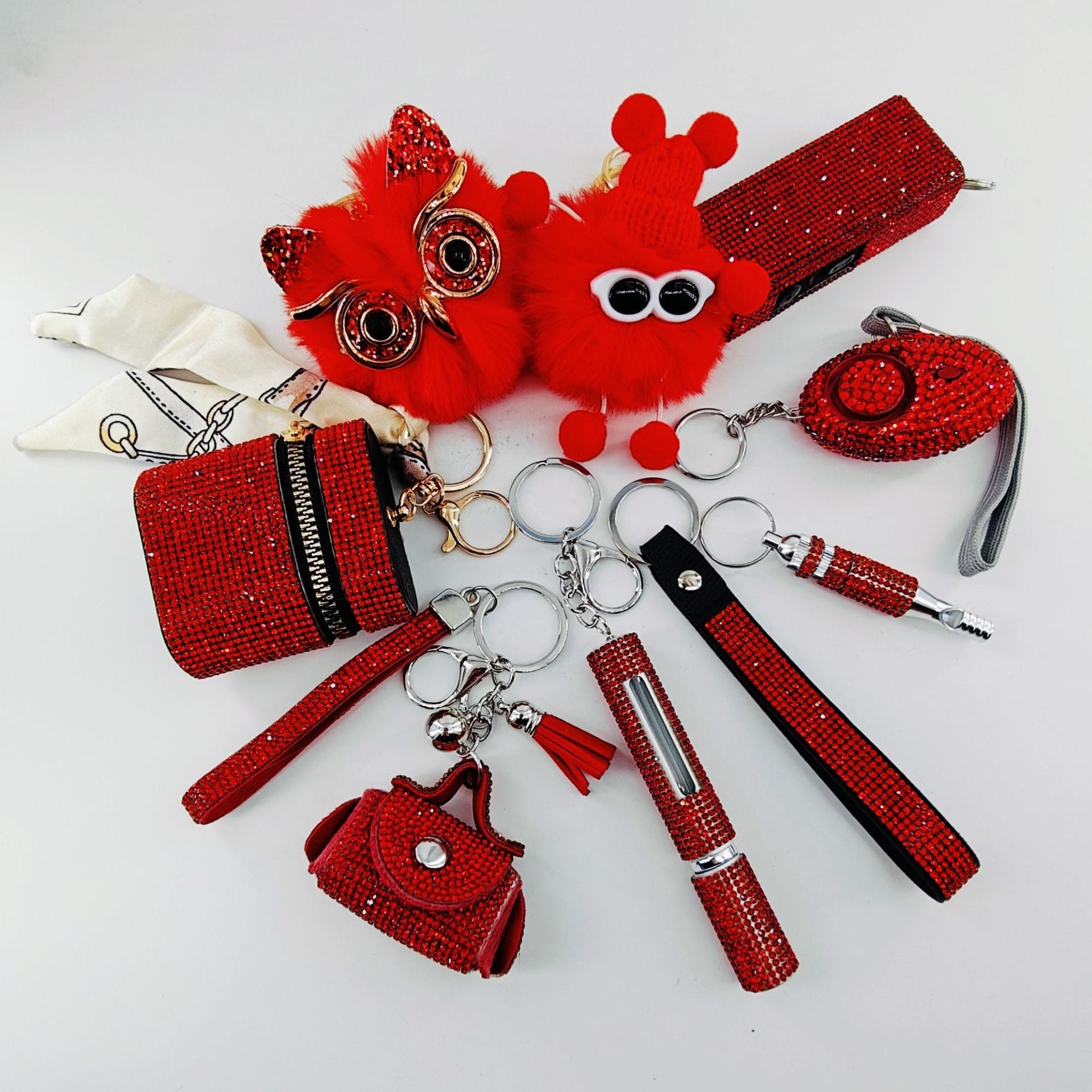 9-Piece Multi-Functional Keychain For Self-Defense