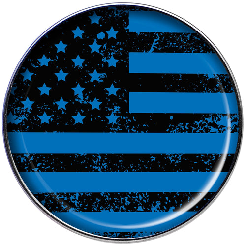 16G 1/4 Blue American Flag Tragus Cartilage Earring