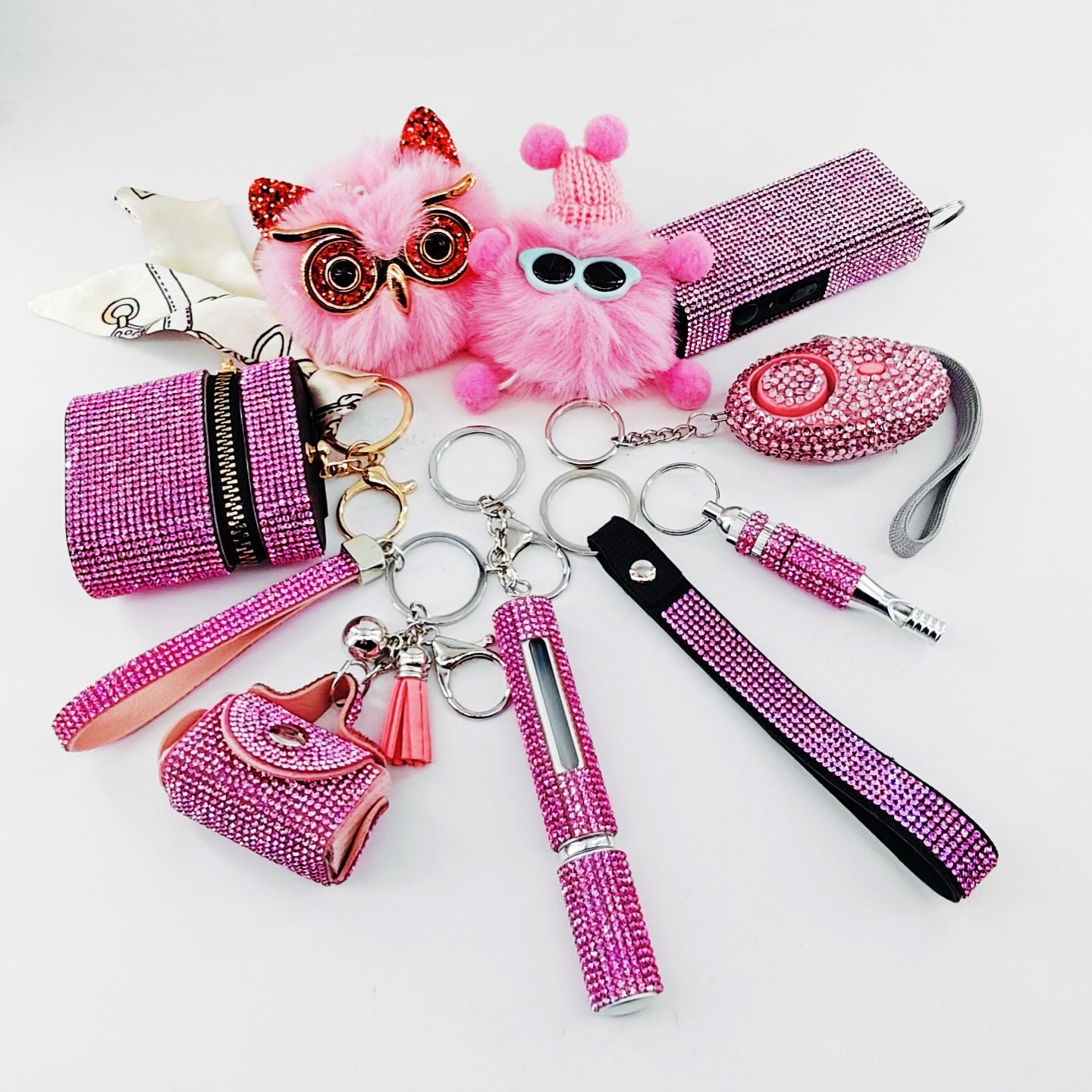 9-Piece Multi-Functional Keychain For Self-Defense