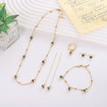 Blue Evil Eye Five Piece Jewelry Set