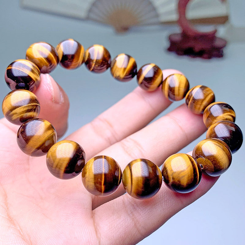 Natural Yellow Tigers Eye Bracelet