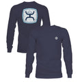 HOOey Zenith ( Heathered Navy ) - Mens Long Sleeve T-Shirt (Closeout)