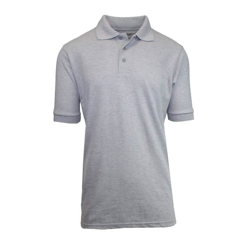 Men's Short-Sleeve Pique Polo Shirts - Assorted Colors and Sizes