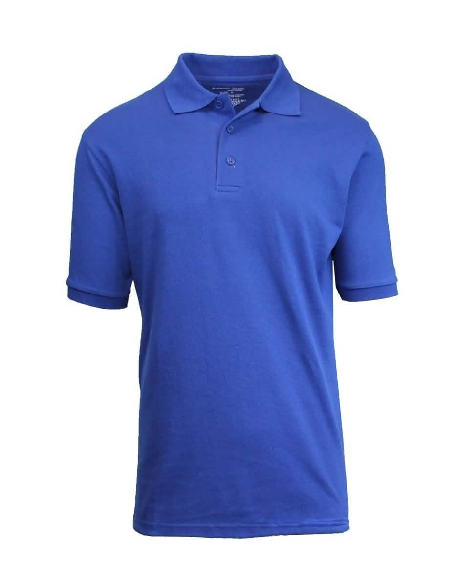 Men's Short-Sleeve Pique Polo Shirts - Assorted Colors and Sizes