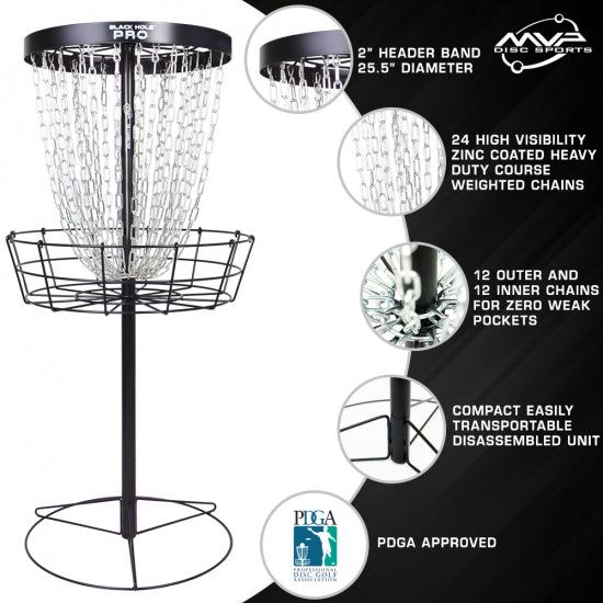 MVP Black Hole Pro Basket with Transit Bag- Drop Ship