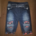 Patched Denim Biker Shorts- kids L/LX