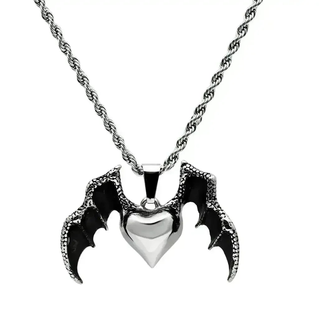 TK549 - High polished (no plating) Stainless Steel Chain Pendant with