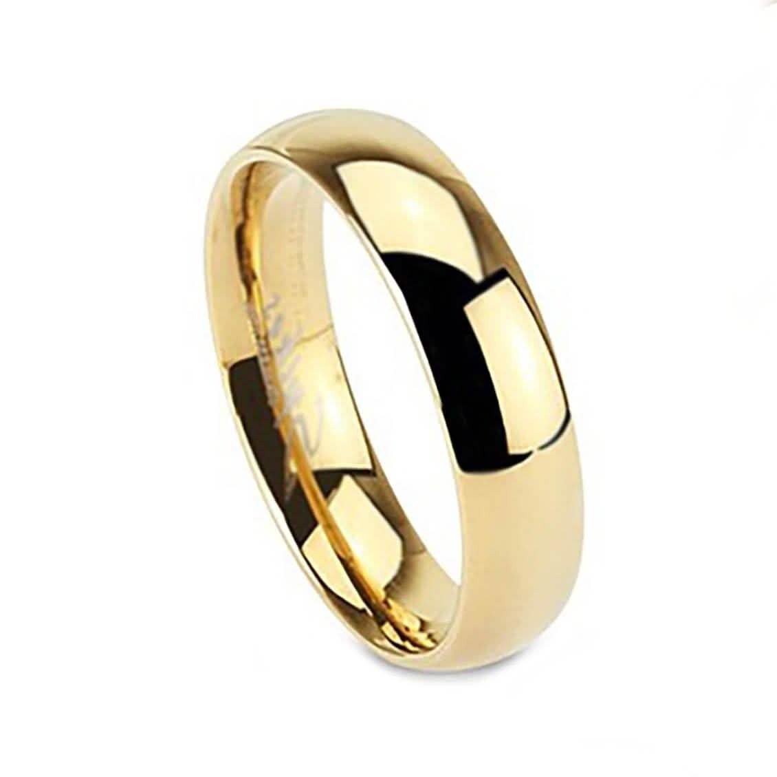 Unisex 316L Stainless Steel Ring - Assorted Colors and Sizes