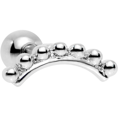 16G 1/4 Crescent Arc Cartilage Tragus Earring