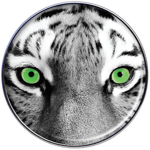 16G 1/4 Black White Tiger Eyes Tragus Cartilage Earring